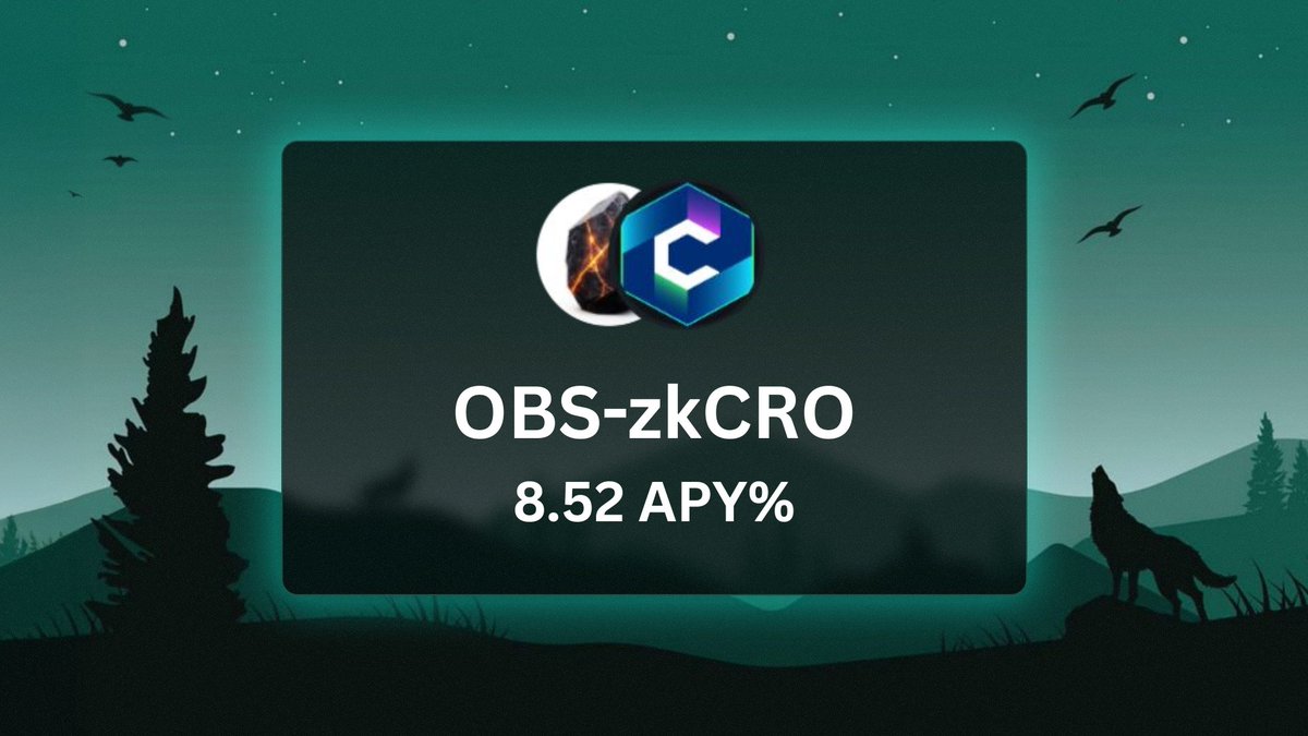 compoundrdotapp's tweet image. Vault of the day:

$OBS - $zkCRO 🪨

APY: 8.52% 🧠

TVL: $36,435+ 💵

ENDS: Who knows 🤷

Farm smarter on CompoundR 🧑‍🌾