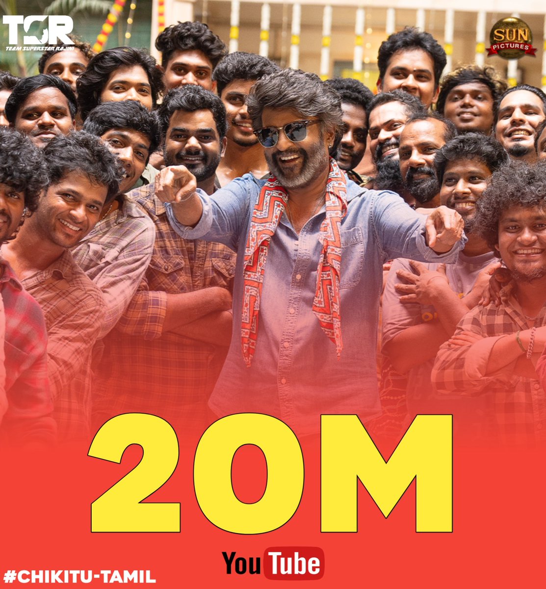 TeamSRajini's tweet image. #Chikitu Tamil Hits 20M YouTube Views 💥🎊😎
#Coolie | #CoolieThePOWERHOUSE