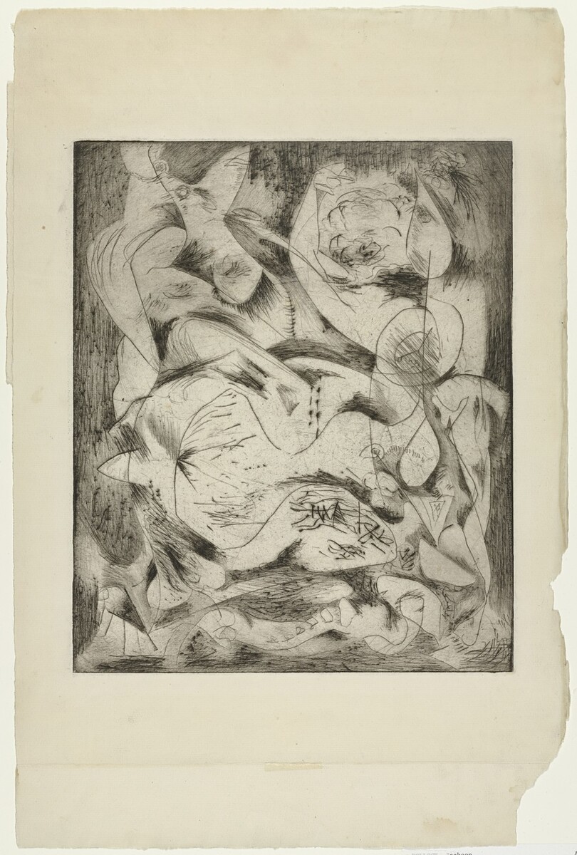 Untitled (2), state II of III #artbots #pollock