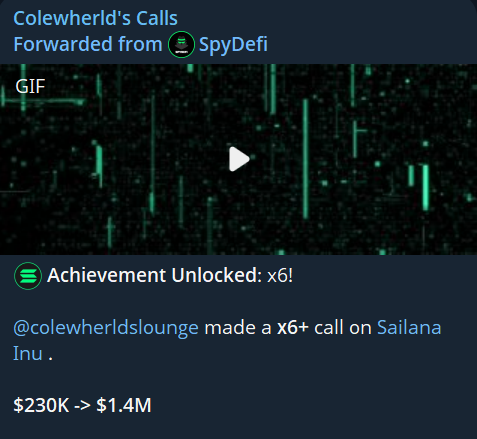 Colewherld's tweet image. $SAILANA is FLYING!
Learned last cycle when I faded $SAITAMA.
Not making the same mistake twice.
6x+ call for the main telegram channel!