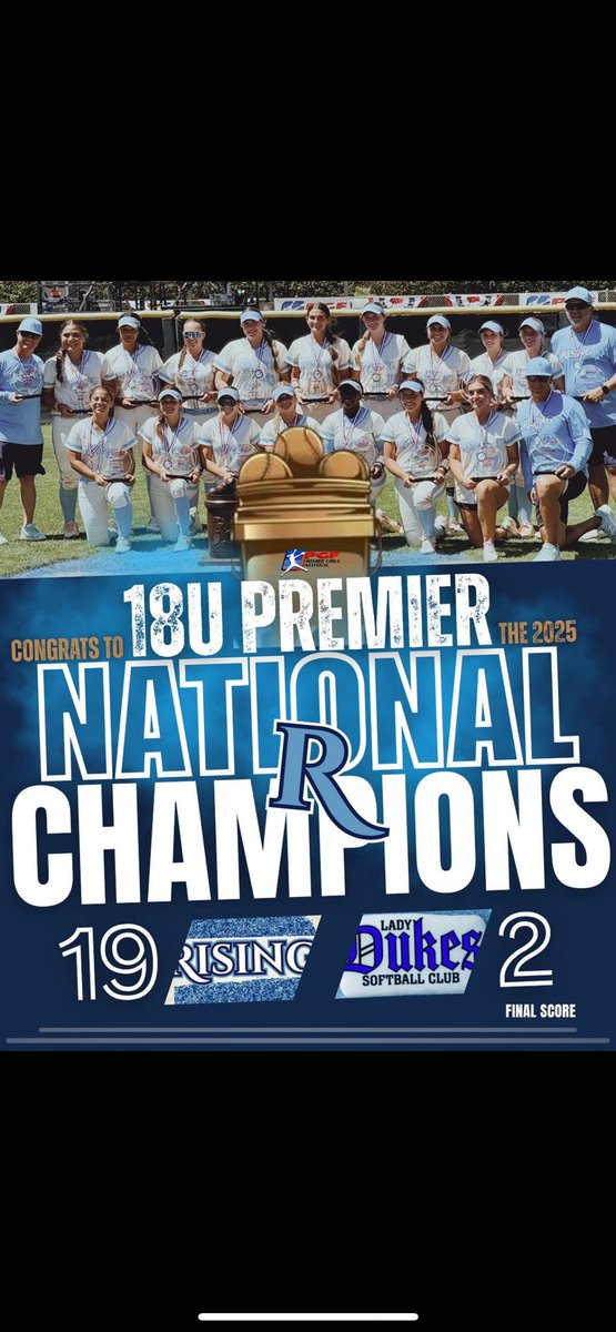 2025 PGF 18u Premier National Champions!