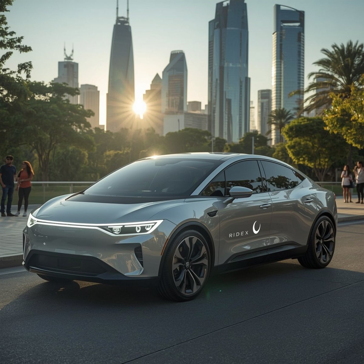 🏎️🚗 Ride the Future — Falcon RideX on the Edge of Innovation

🚀Gliding through the mountain curves at sunrise, the Falcon RideX defines what it means to drive the future.
Its sleek, aerodynamic design, electric power, and bold “FALCON RIDEX” plate make a statement: speed meets