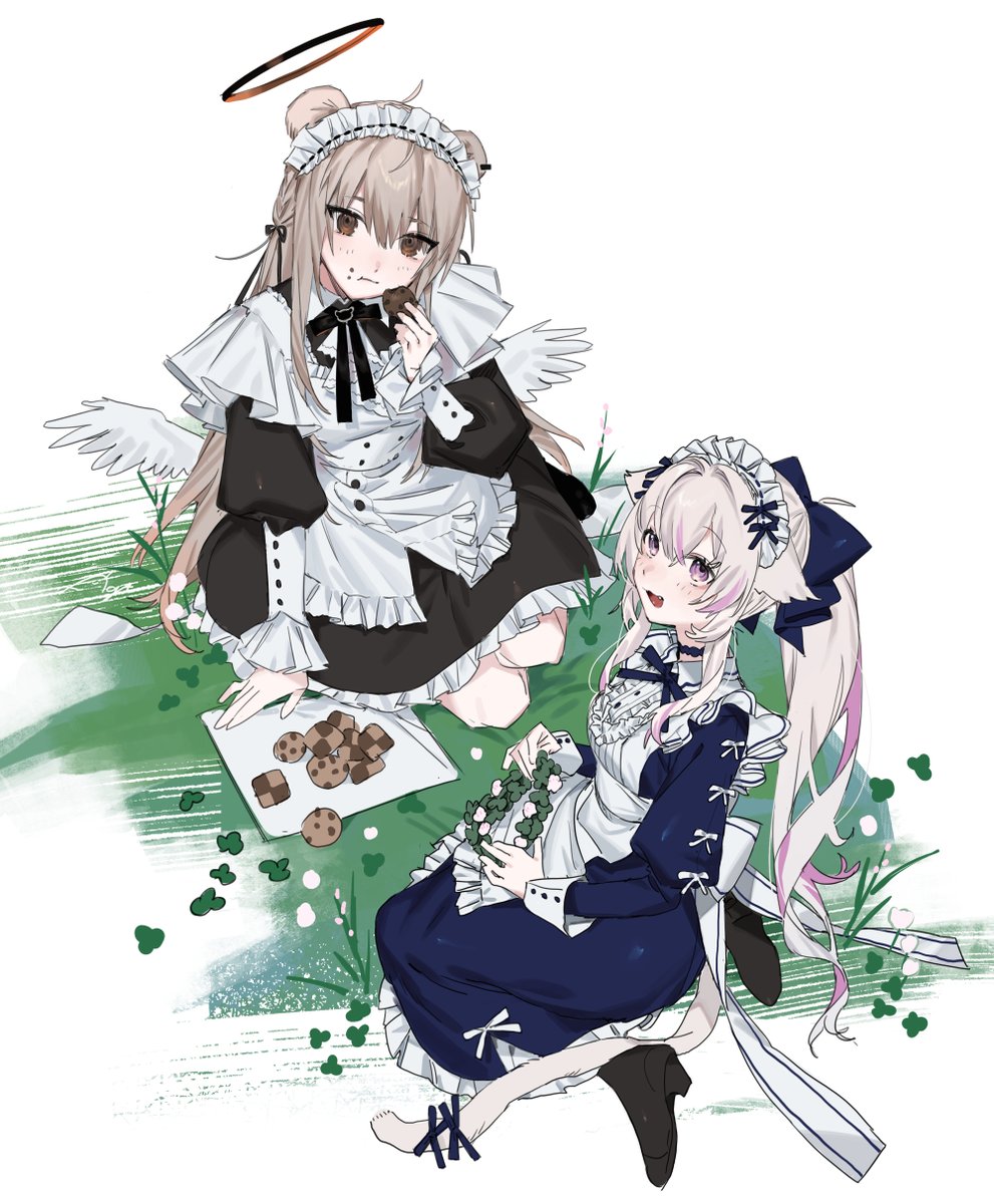 「メイド服ふれんず」|👻のイラスト