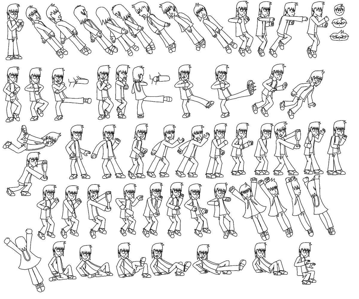 RMaster007's tweet image. Even more M.U.G.E.N. stuff for tracing.