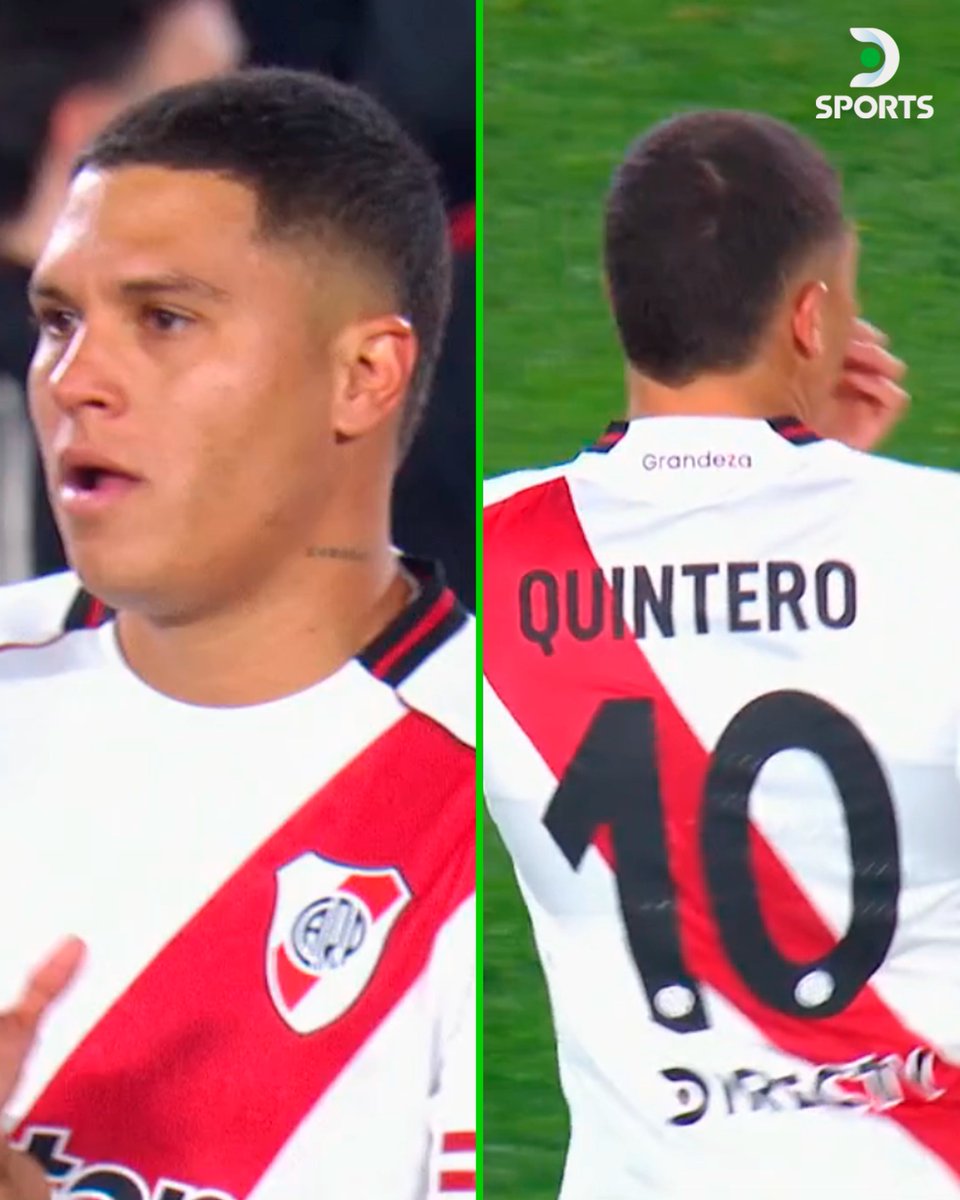 DSports's tweet image. ¡JUANFER VUELVE A JUGAR EN EL MONUMENTAL! 🔟🇨🇴
➡️ Quintero ingresó junto al Pity Martínez al terreno de juego en lugar de Lencina y Colidio.
✍️ River 0-0 San Lorenzo en 60´.
#EnLaPielDeRiver