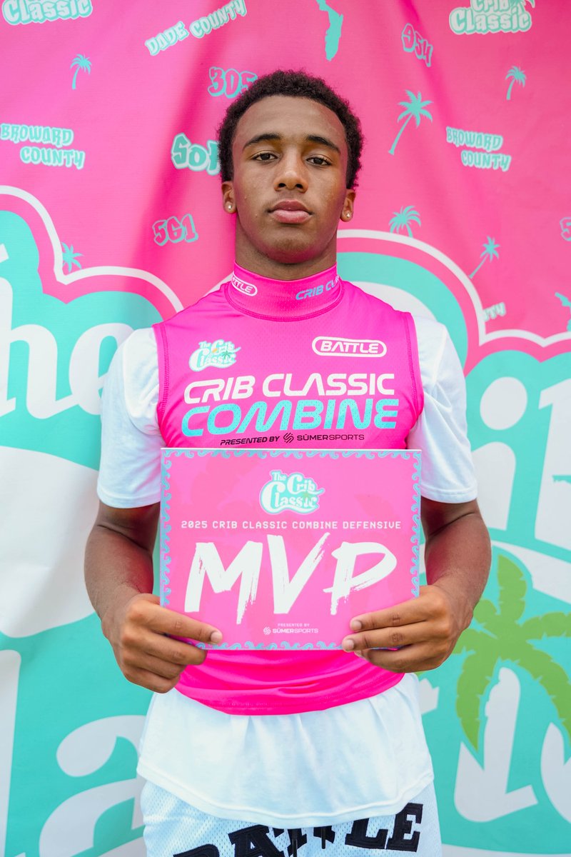 Crib Classic (@cribclassic) on Twitter photo Zayden Gamble is your Crib Classic Combine presented by @sumersports DEFENSIVE MVP 🏆 @305sportss 
The St Thomas Aquinas DB made plays all day and looks primed for a big season 👀🔥 Zayden Gamble is your Crib Classic Combine presented by @sumersports DEFENSIVE MVP 🏆 @305sportss 
The St Thomas Aquinas DB made plays all day and looks primed for a big season 👀🔥