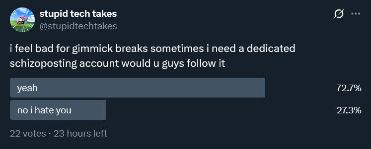 stupidtechtakes's tweet image. too many haters smh why even follow me