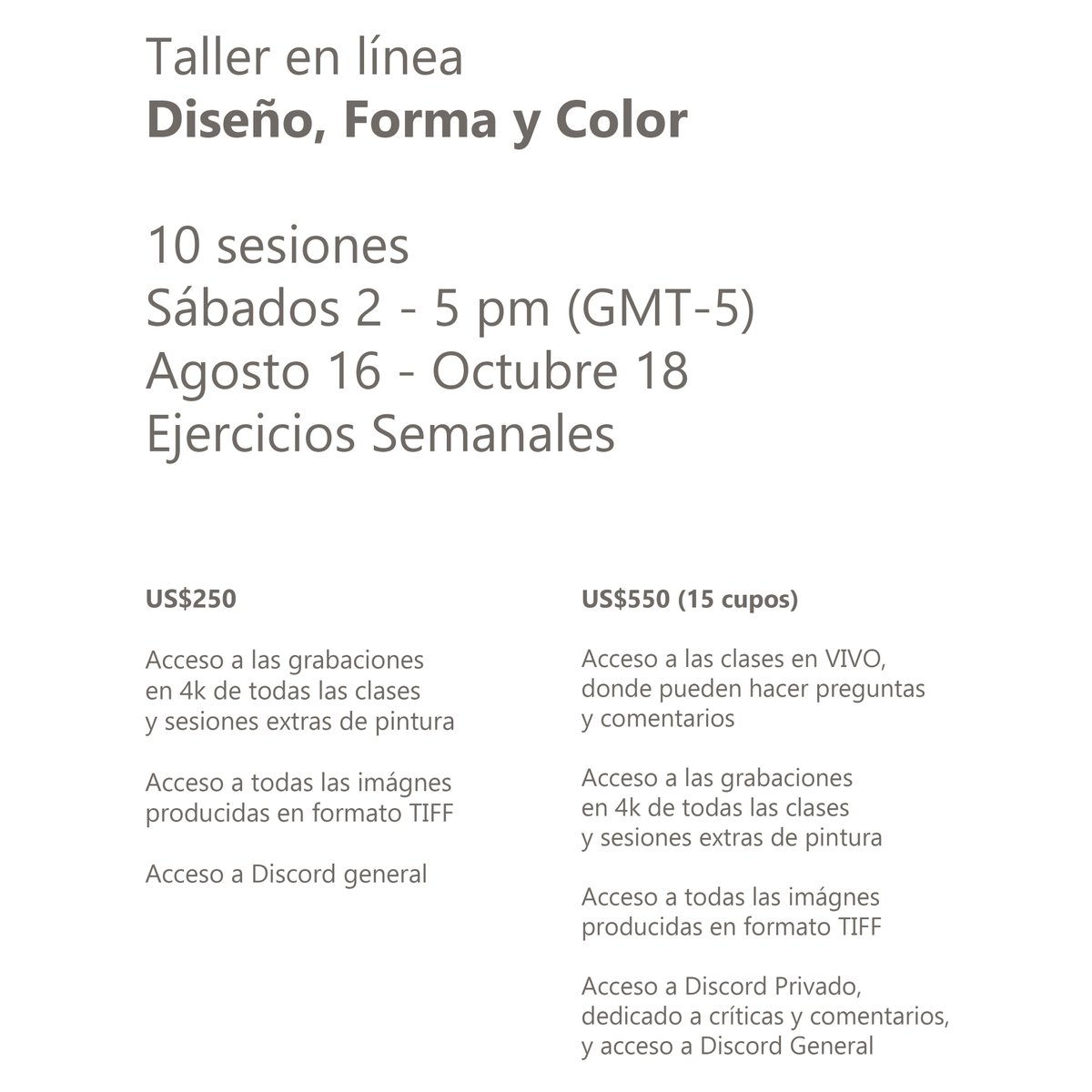 OurPaintedLives's tweet image. Taller en línea, en ESPAÑOL!
Inscripciones comienzan mañana!