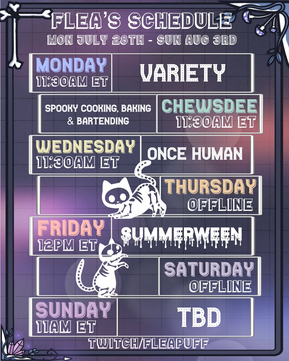 fleapuff's tweet image. We&apos;re embracing the variety this week!

Hope to see you there!