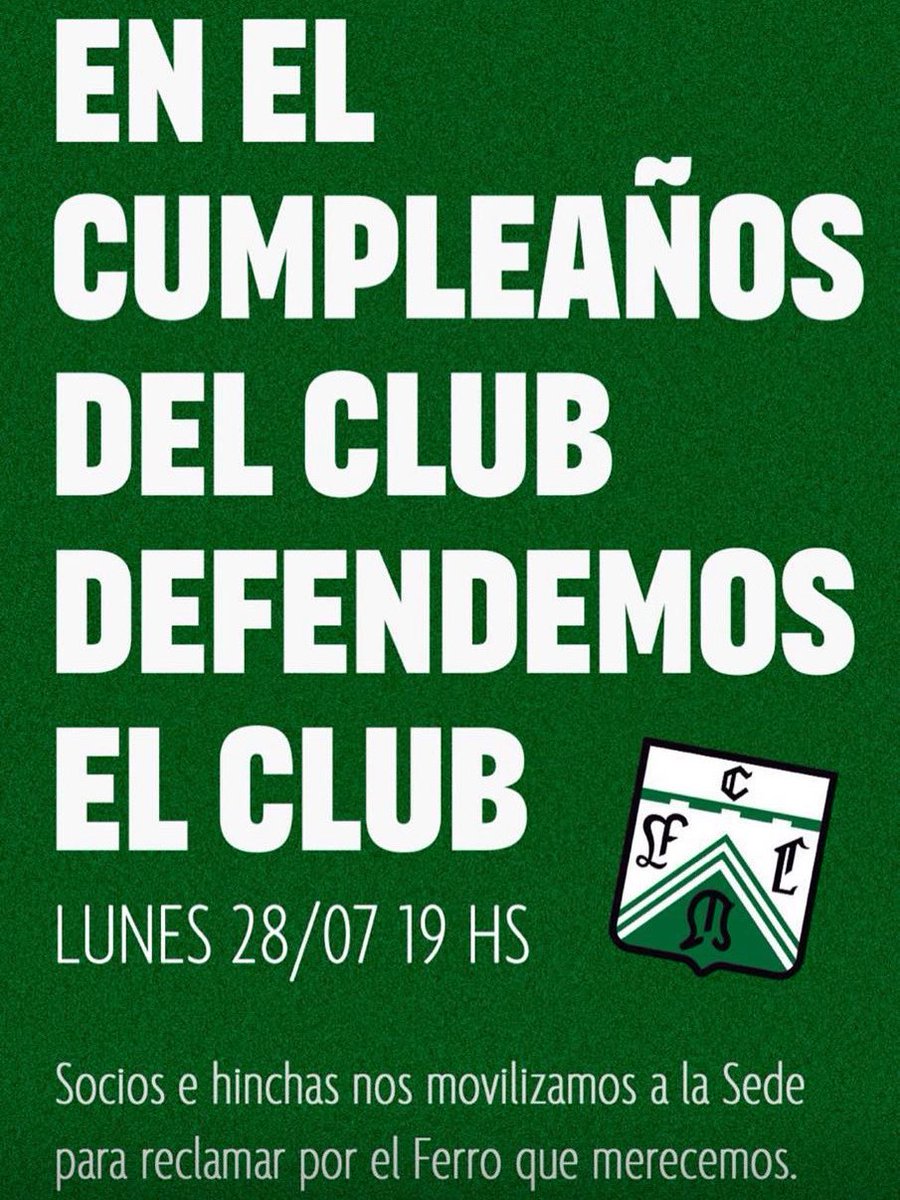 Nos movilizamos a la sede para reclamar por el Ferro que nos merecemos