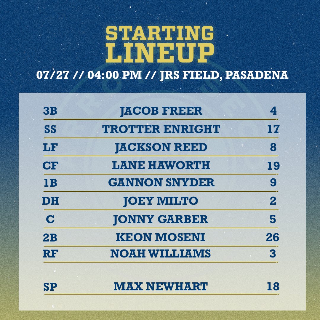 Final regular season lineup! #SaintsOfSummer #CCL2025