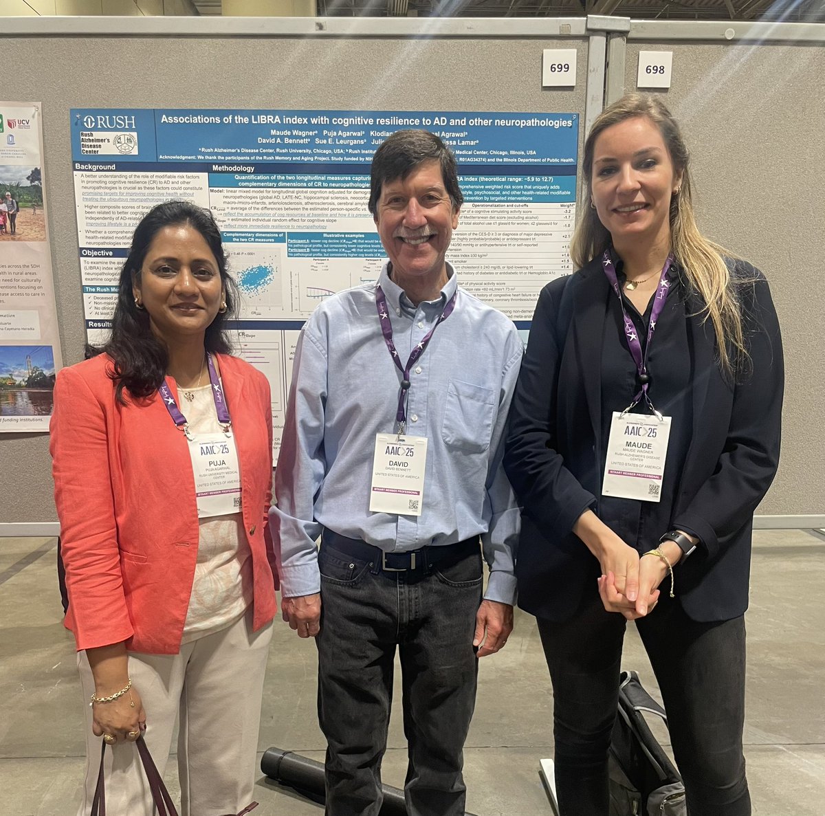 Puja Agarwal (@pujaagarwal1902) on Twitter photo Our <a href="/rushalzheimers/">Rush Alzheimer's Disease Center</a> ADRC REC Scholar Maude Wagner rocked at the poster session #AAIC2025 Our <a href="/rushalzheimers/">Rush Alzheimer's Disease Center</a> ADRC REC Scholar Maude Wagner rocked at the poster session #AAIC2025