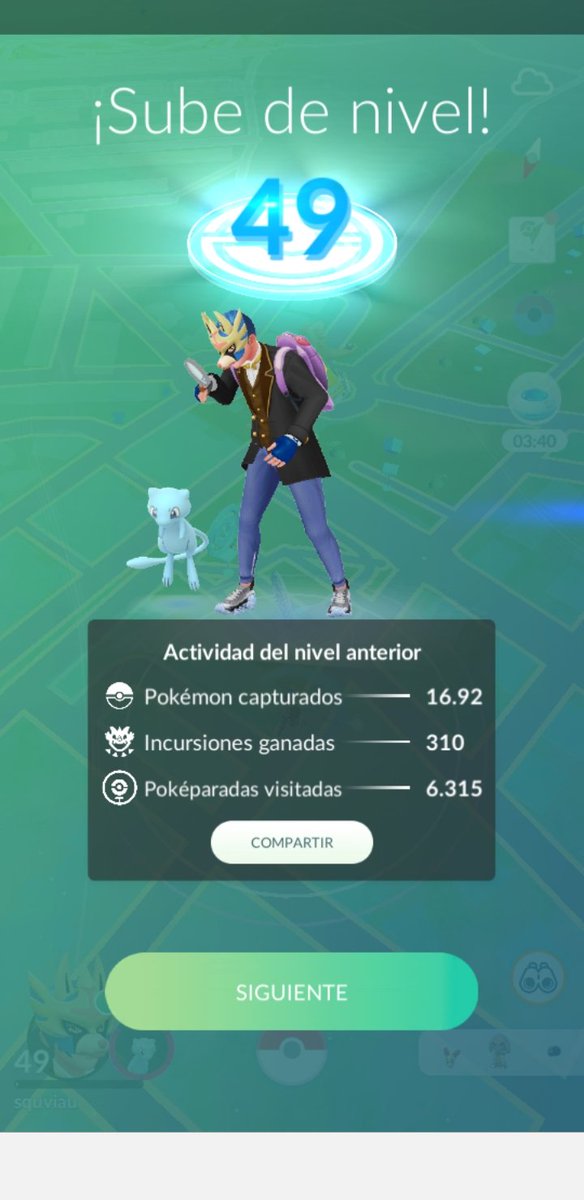 AraqueAuron's tweet image. ¡Nivel 49! &amp;lt;:o) #PokémonGO #AndroidShare