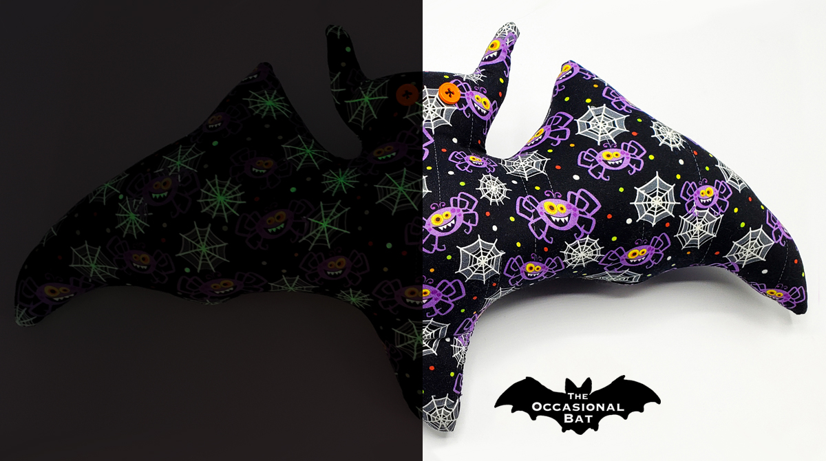 OccasionalBat's tweet image. Get tangled up in the fun with glow-in-the-dark spiderwebs! 🕸 #bat #handmade #pillow #glowinthedark #halloween #spider #web #spiderweb #shopsmall #etsy #theoccasionalbat #summerween #codeorange #batshapedpillow 🕷 theoccasionalbat.etsy.com/listing/433445…