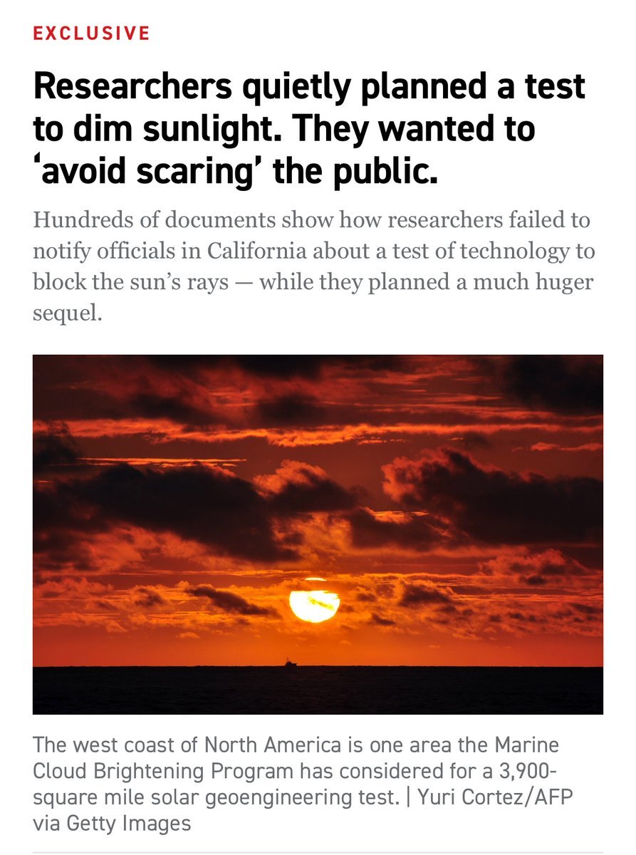 This is insane. "Researchers" have gone way overboard with trying to manipulate our world. It needs to stop.