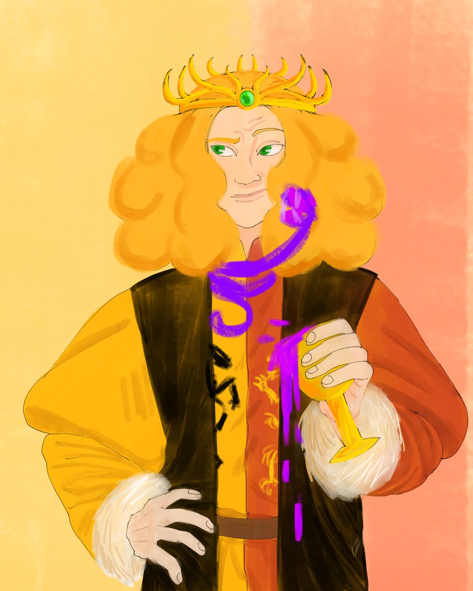 toonar0ll's tweet image. Drawing the kings of the war of the five kings;

King Joffrey I Baratheon 🦁🦌
