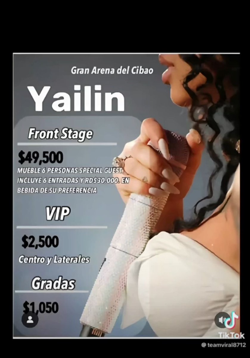 ElRetoso's tweet image. Lo que se pagará para ver a Yailin en Santiago😂