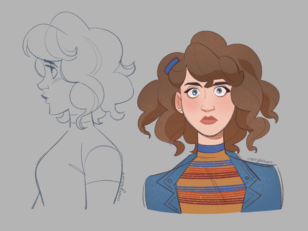 cherryfullart's tweet image. Been thinking a lot abt nancy wheeler lately