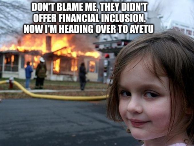 People choosing <a href="/ayetunetwork/">Ayetu Network</a> everytime because it offers financial inclusion and data security...
 #Financialinnovation #Inclusion #Ayetu #Web3 #FintechRevolution