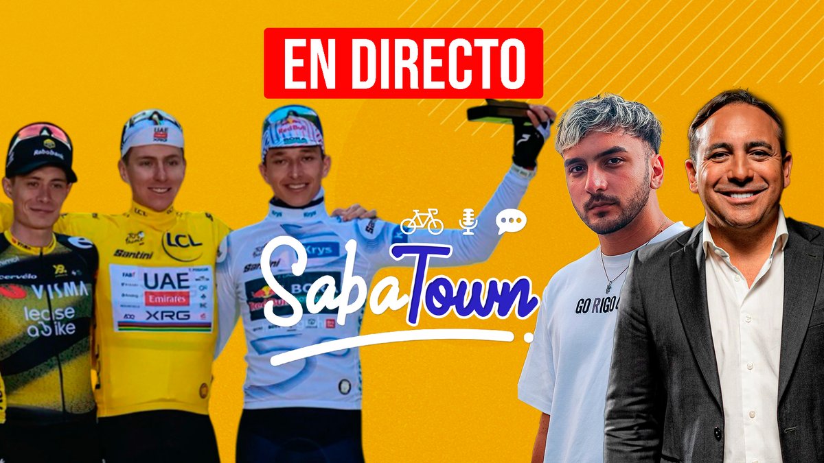 HOY SABATOWN FINAL JUNTO A <a href="/mario_sabato/">Mario Sabato</a> 

Repasamos todo el Tour de France elegimos nuestro equipo ideal y hablamos sobre todo lo que nos dejó la mejor carrera del mundo.

9pm 🇦🇷
7pm 🇨🇴🇪🇨

youtube.com/live/LppfIt0Ec…👈