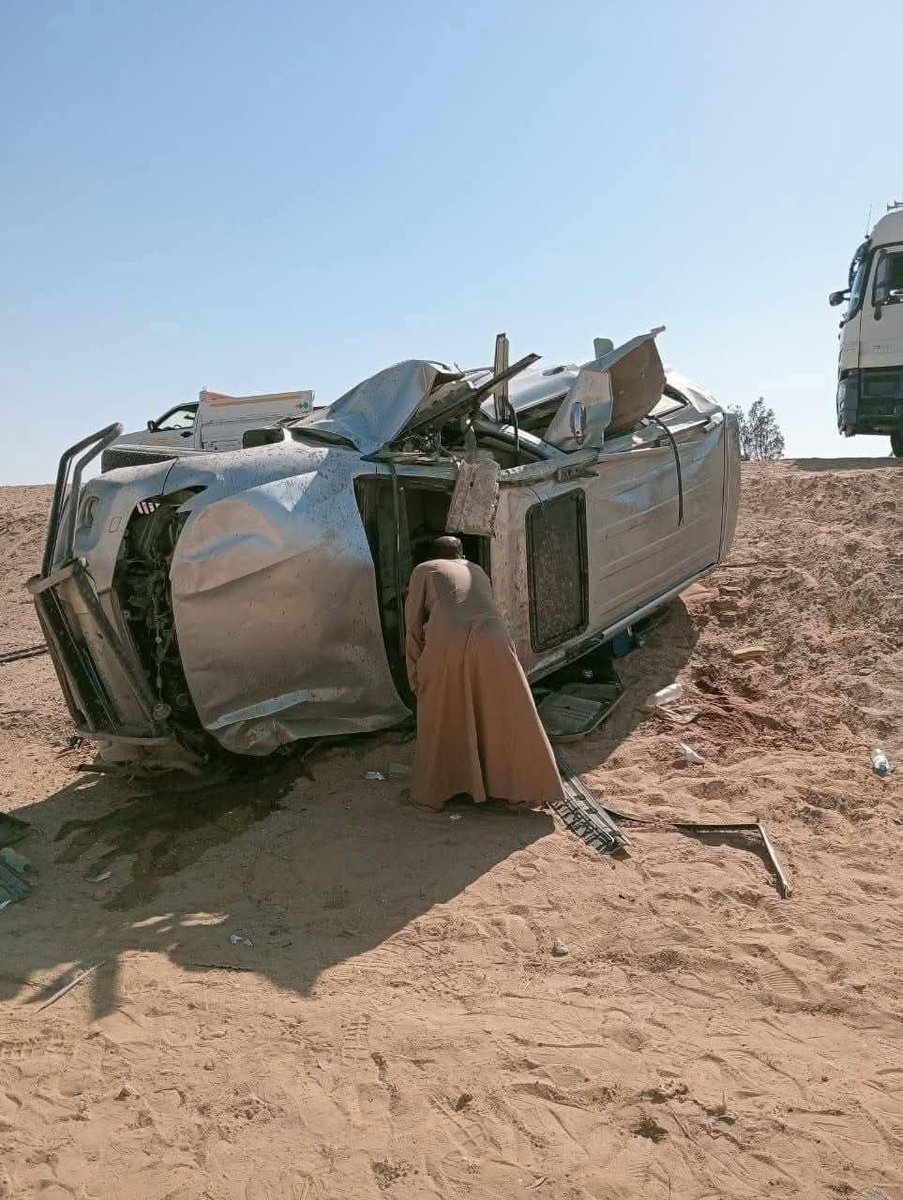 egy_technocrats's tweet image. بعد ساعات من تعيينه بقرار جمهوري.. مصرع مدير أمن الوادي الجديد في حادث انقلاب أثناء توجهه لتسلّم مهامه فى الوادى الجديد