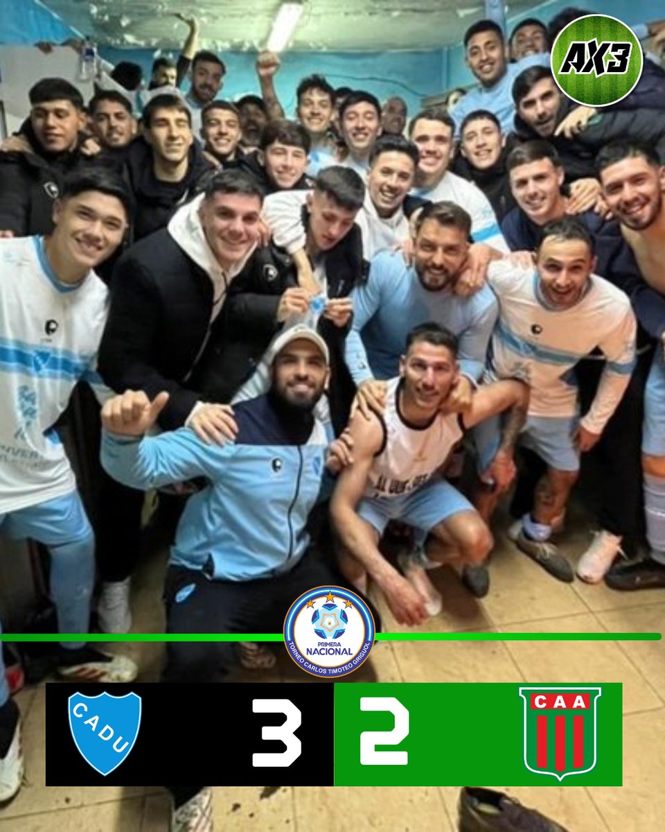 ElAscensox3's tweet image. 🔵 SHOW DE GOLES EN ZARATE

CADU le ganó como local 3-2 a AGROPECUARIO aunque aún sigue lejos de zafar del descenso.

⚽️ Los goles fueron de Rocca x 2 y Gimenez de penal (CADU) y Melo y Gagliardi (A).

El Sojero queda a 5 pts del Reducido.

👤 @DanielCacioli