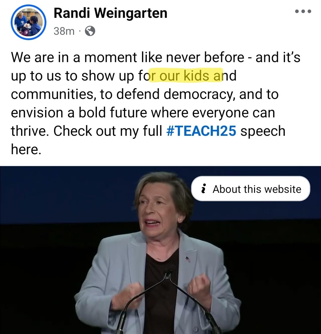 They aren't your kids, Randi.