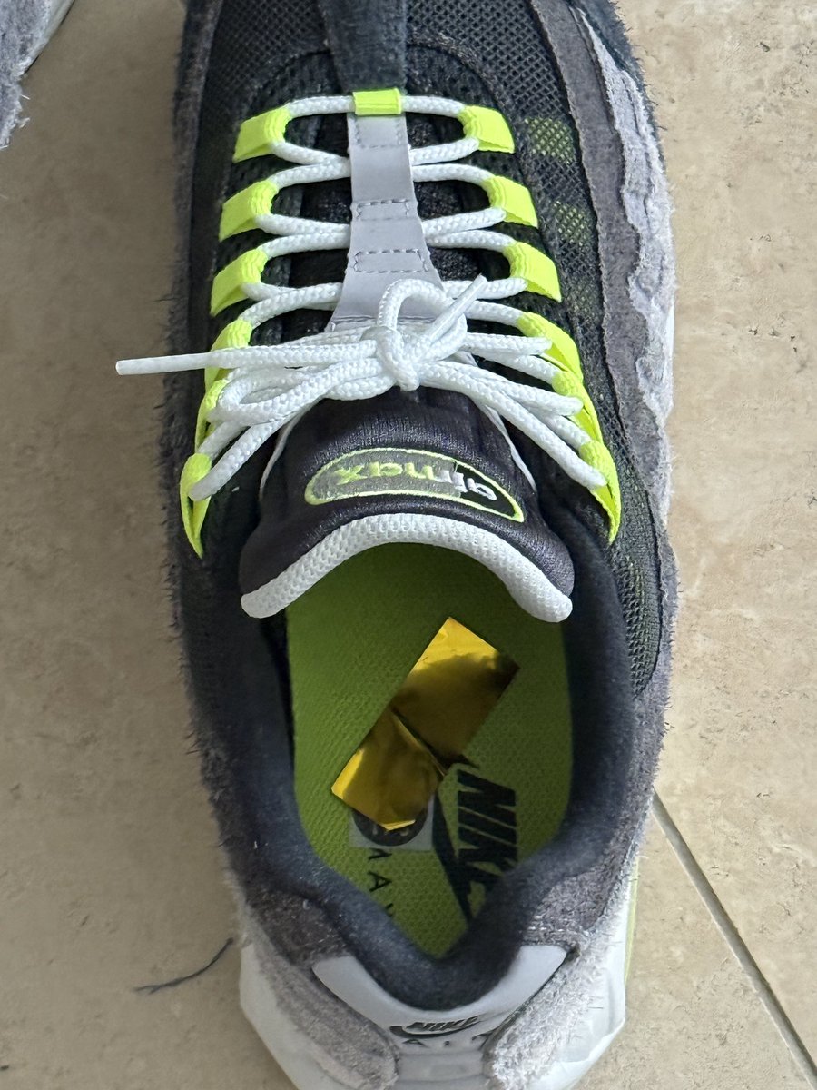 Just took my shoes off and…