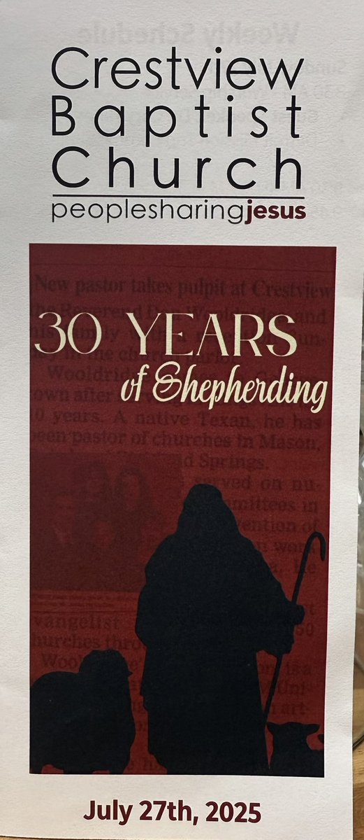 Great morning of worship today at Crestview Baptist Church in Georgetown, as they honor their pastor of 30 years who is retiring, Dan Wooldridge.  Grateful to call him a HPU graduate, and friend.