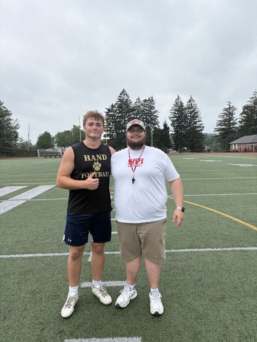 Paul Fumex (@paulfumex) on Twitter photo Had an amazing day at <a href="/WPIFootball/">WPI Football</a>! Big thanks to <a href="/CoachBesaw/">Zach Besaw</a> and <a href="/CoachRobFB/">Chris Robertson</a> for having me up! <a href="/ErikBecker42/">Erik Becker</a> <a href="/HandTigersFB/">Daniel Hand Football</a> <a href="/coachttarantino/">Tyler Tarantino</a> <a href="/CoachLadas/">Peter Ladas</a> Had an amazing day at <a href="/WPIFootball/">WPI Football</a>! Big thanks to <a href="/CoachBesaw/">Zach Besaw</a> and <a href="/CoachRobFB/">Chris Robertson</a> for having me up! <a href="/ErikBecker42/">Erik Becker</a> <a href="/HandTigersFB/">Daniel Hand Football</a> <a href="/coachttarantino/">Tyler Tarantino</a> <a href="/CoachLadas/">Peter Ladas</a>