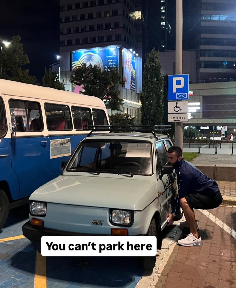 You can´t park here