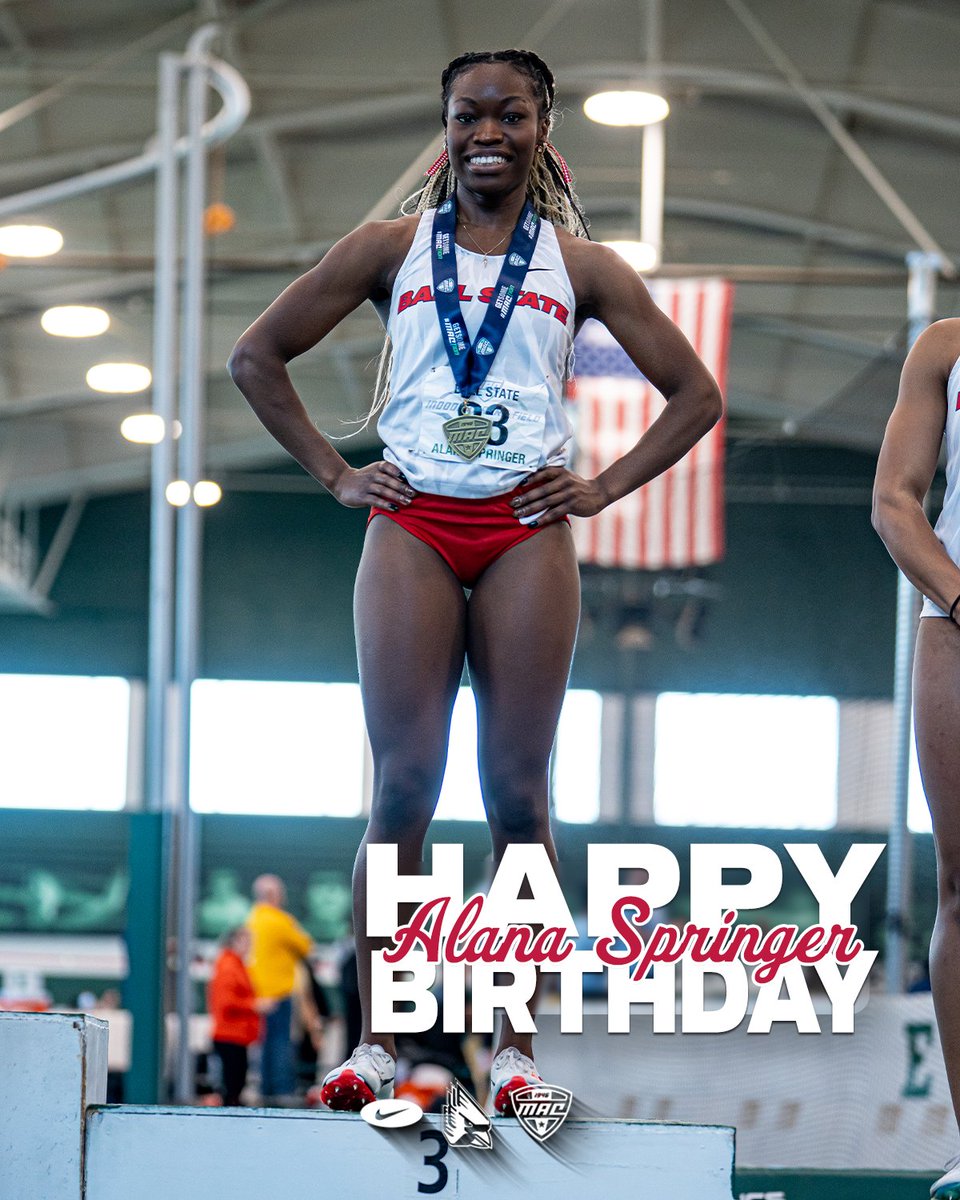BallStateTFXC's tweet image. Happy Birthday to the sprinter! Have a great day, Alana Springer! 🥳🎂🎁