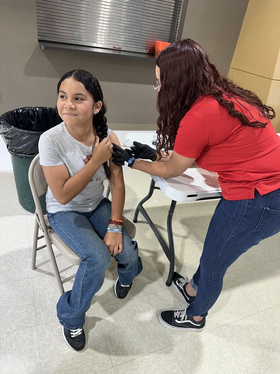 Full circle moment! 🎓An amazing Tornillo grad earned her medical certificate before graduating high school—and now she’s back, serving our community at Open House by providing free vaccinations. This is our WHY. #TISDProud is the place where All students walk away CCMR Ready!