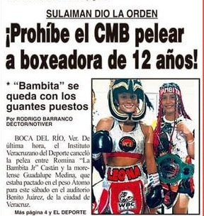 rodrigo_dector's tweet image. ¡Escándalo en el boxeo veracruzano! "La Bambita Jr" iba a debutar de manera profesional ayer en #Veracruz A LOS 12 AÑOS, de último momento, la CMB dio la orden de que no lo hiciera, por lo que no pudo pelear