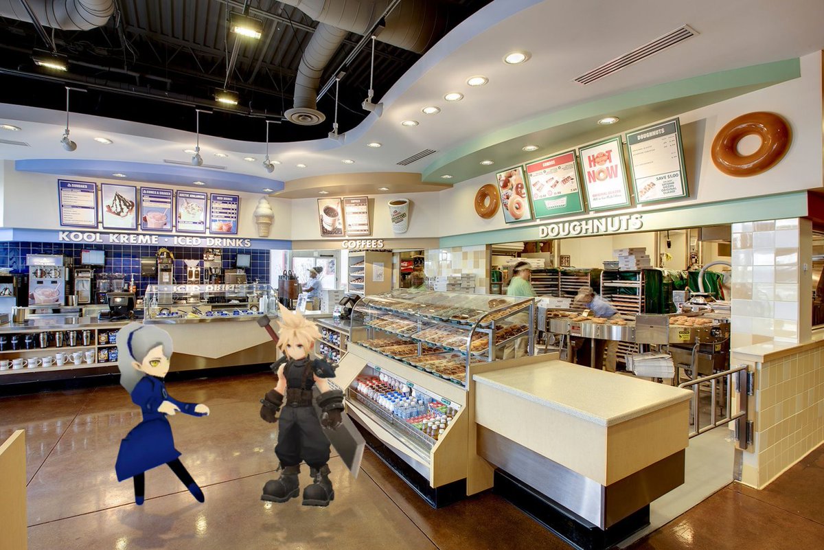 meteor_strife's tweet image. Back at it again at Krispy Kreme...
