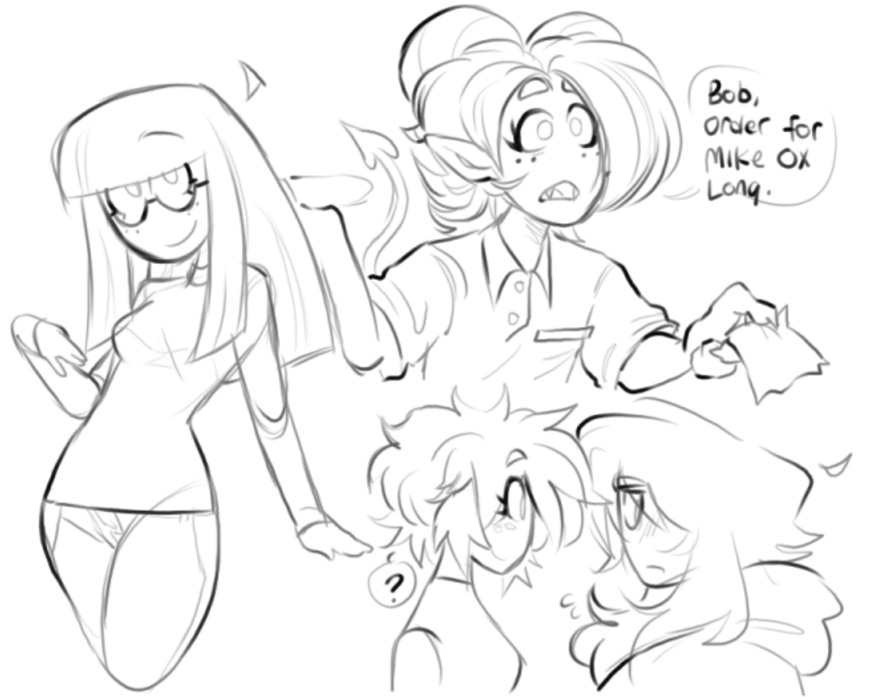 educatedmurderr's tweet image. oc doodle break