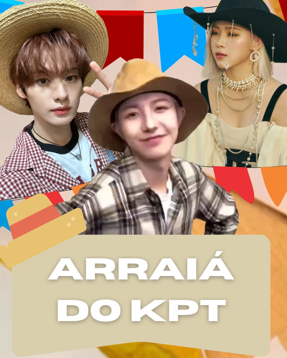 Arraiá KPT! 🌽

Participe conosco dando QRT nos próximos tweets com a sua resposta às brincadeiras da nossa quermesse 🤠

Versão do IG com brincadeira extra
📸 instagram.com/p/DMoMmglsS2d/