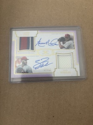 nothingbutcard's tweet image. Aaron Nola & Zack Wheeler 7/10 SP 2024 Topps Definitive Dual Relic Auto Phillies #ad #thehobby cardpromoter.com/2025/07/27/bas…
