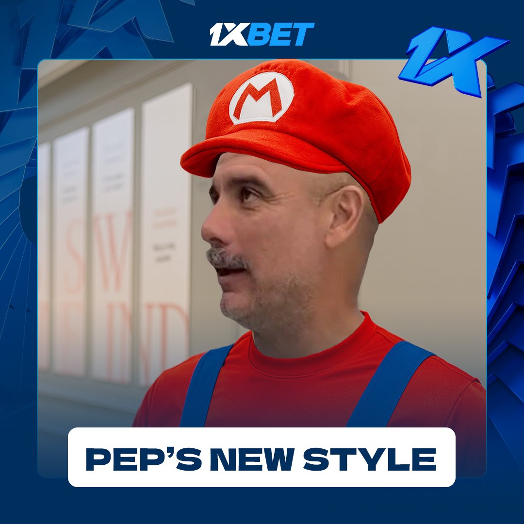 1xBet_Eng's tweet image. New season - new style! 

Pep Guardiola now has a moustache 🥸