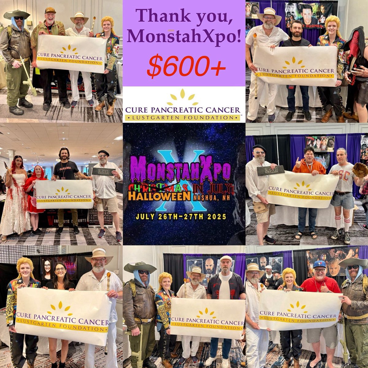 Zombie Leader (@zombieleader1) on Twitter photo We raised $600+ at <a href="/MonstahXpo/">MonstahXpo</a> X for <a href="/lustgartenfdn/">Lustgarten Foundation</a>!Thanks to all who donated. Appreciation to <a href="/TYLER_MANE/">TYLER MANE</a>,
<a href="/BigSchwagBrett/">Brett Wagner</a>,<a href="/MikoHughes/">Miko</a>,
Brad Loree,
<a href="/vincentedisanti/">Vincente DiSanti</a>,
Marc Price & M. Santiago, for taking respective moments to show support for those affected by pancreatic cancer. We raised $600+ at <a href="/MonstahXpo/">MonstahXpo</a> X for <a href="/lustgartenfdn/">Lustgarten Foundation</a>!Thanks to all who donated. Appreciation to <a href="/TYLER_MANE/">TYLER MANE</a>,
<a href="/BigSchwagBrett/">Brett Wagner</a>,<a href="/MikoHughes/">Miko</a>,
Brad Loree,
<a href="/vincentedisanti/">Vincente DiSanti</a>,
Marc Price & M. Santiago, for taking respective moments to show support for those affected by pancreatic cancer.