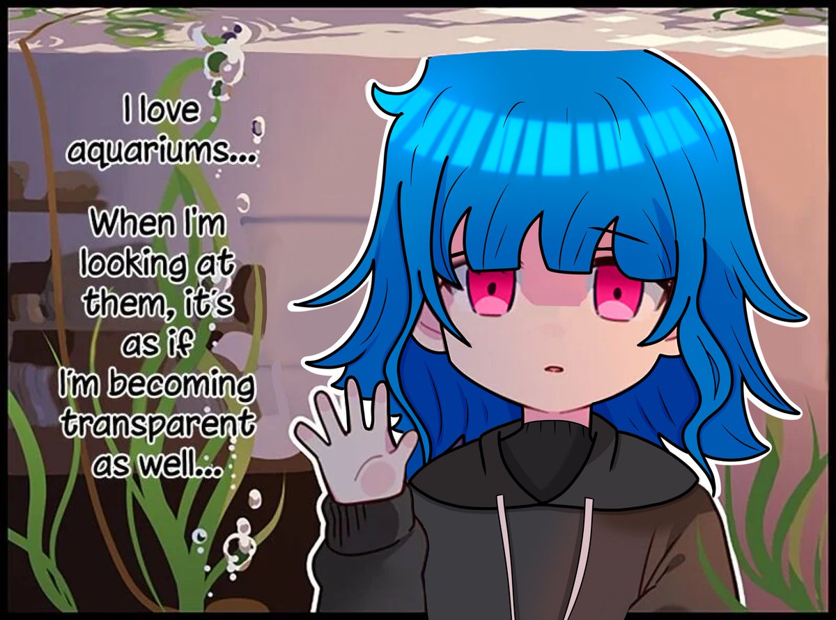 dailykamimura's tweet image. [Day 66: Fish Tank] 

Revealing that I do edits and use them for evil teehee - 📚