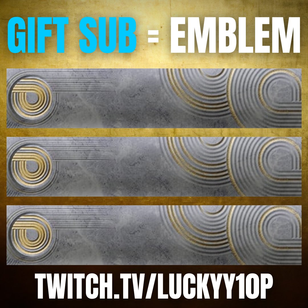 LUCKYY10P's tweet image. LAST WEEKEND TO GET EMBLEM DROP!