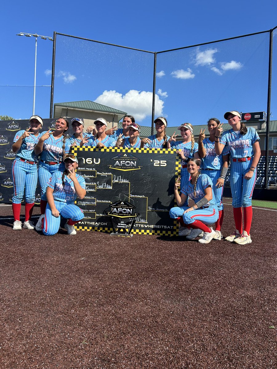 TampaMustangsKV's tweet image. 2025 Alliance Open National 16u Champs! Amazing week of softball! Thank you @ConnectSports_ & @AllianceOpenNat for having us! Great way to end our summer! @ExtraInningSB @TampaMustangs