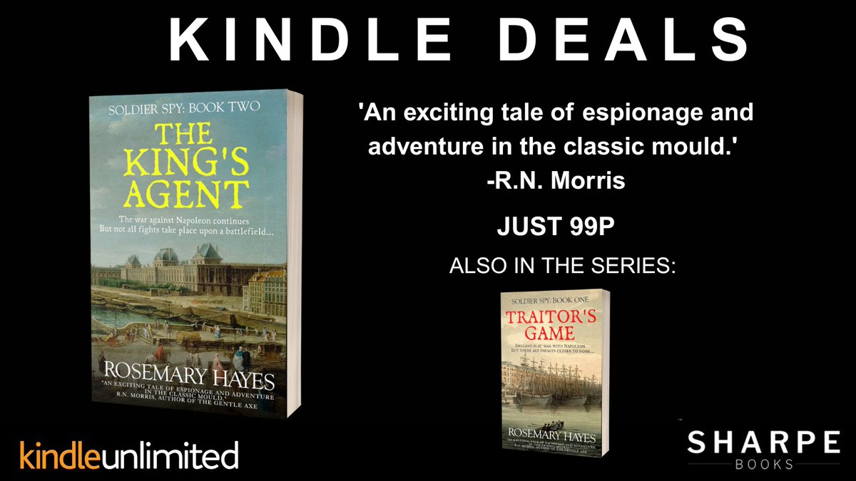 #KindleDeals
#99p The King's Agent, by <a href="/HayesRosemary/">Rosemary Hayes</a>

'An exciting tale of espionage and adventure in the classic mould.'

amazon.co.uk/Kings-Agent-So…

#historicalfiction #espionage #kindleseries