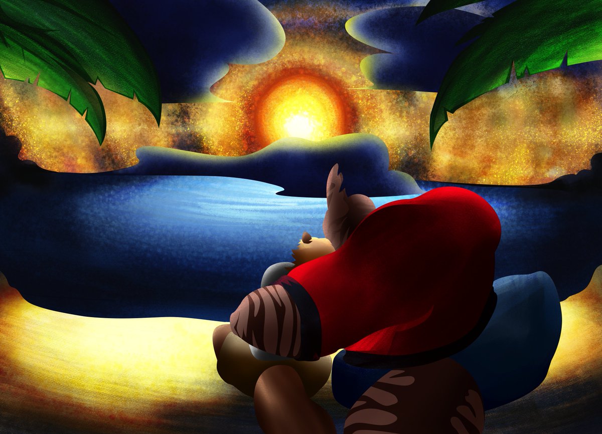 JFieracreator's tweet image. Aloha to SharkWeek, as Otto and Moie is enjoying their Sunset Paradise together~🌅🏖️🏳️‍🌈

🎨@FiwzyCat
🦈/🦦@JFieracreator 

#shark |  #sharkweek |  #furry | #furryart | #otter