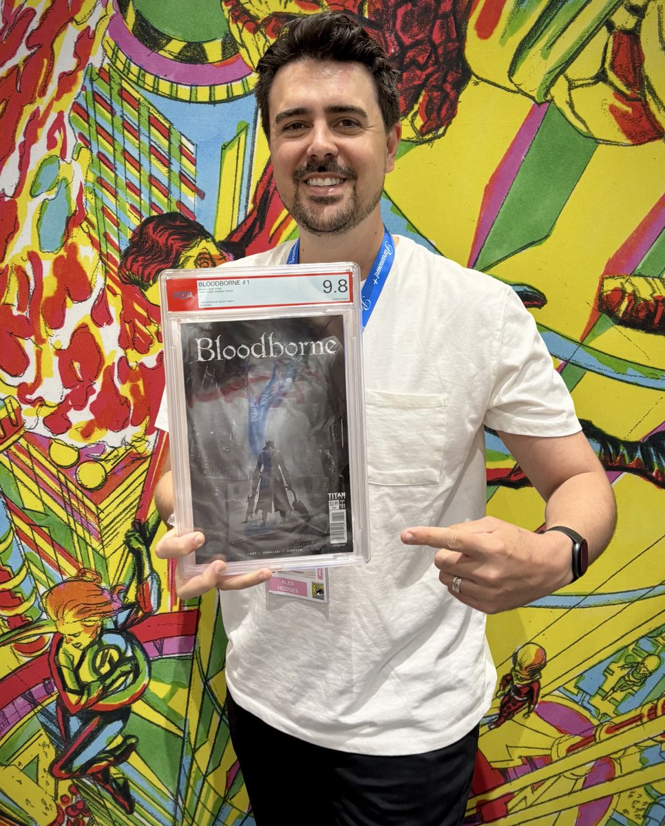 AlexHodges's tweet image. Insane W! First Bloodborne Death Of Sleep #1 Variant B 9.8 with PSA Comics.
Crossed from CGC at the show this weekend.
@Comic_Con