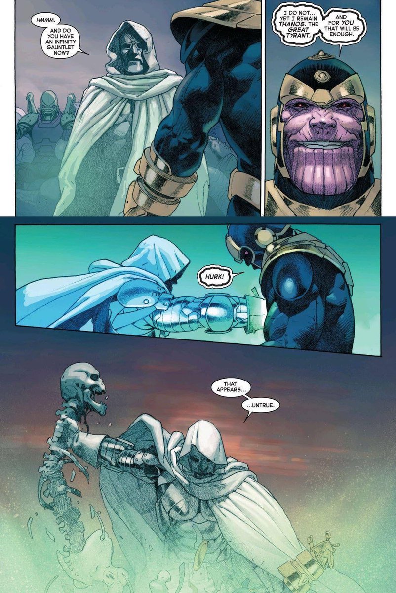 DiehardknicksPC's tweet image. This happened in the comics... if it happens on screen they might need a 15 min intermission in every theater #Doomsday #thanos #DoctorDoom