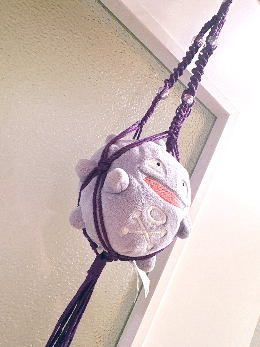 mtgt_refrain's tweet image. えんぢさんのドガちゃんのハンギングも作った。結構しっかり固定されている。
