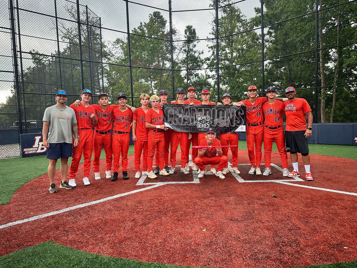 NOVAPremier Baseball (@novapremierbb) on Twitter photo Congrats to our 16u squad on winning PBT VA World Series! Boys rolled going 6-0 en route to the 🏆 🔶🔷 💍
<a href="/PrepBaseVAS/">Prep Baseball VA/DC Scouting</a> <a href="/eddiegmu12/">Eddie Jordan</a> <a href="/CoachBOOK32/">Coach Book</a> <a href="/flips44/">Jim Abbott</a>
#GoPremier Congrats to our 16u squad on winning PBT VA World Series! Boys rolled going 6-0 en route to the 🏆 🔶🔷 💍
<a href="/PrepBaseVAS/">Prep Baseball VA/DC Scouting</a> <a href="/eddiegmu12/">Eddie Jordan</a> <a href="/CoachBOOK32/">Coach Book</a> <a href="/flips44/">Jim Abbott</a>
#GoPremier