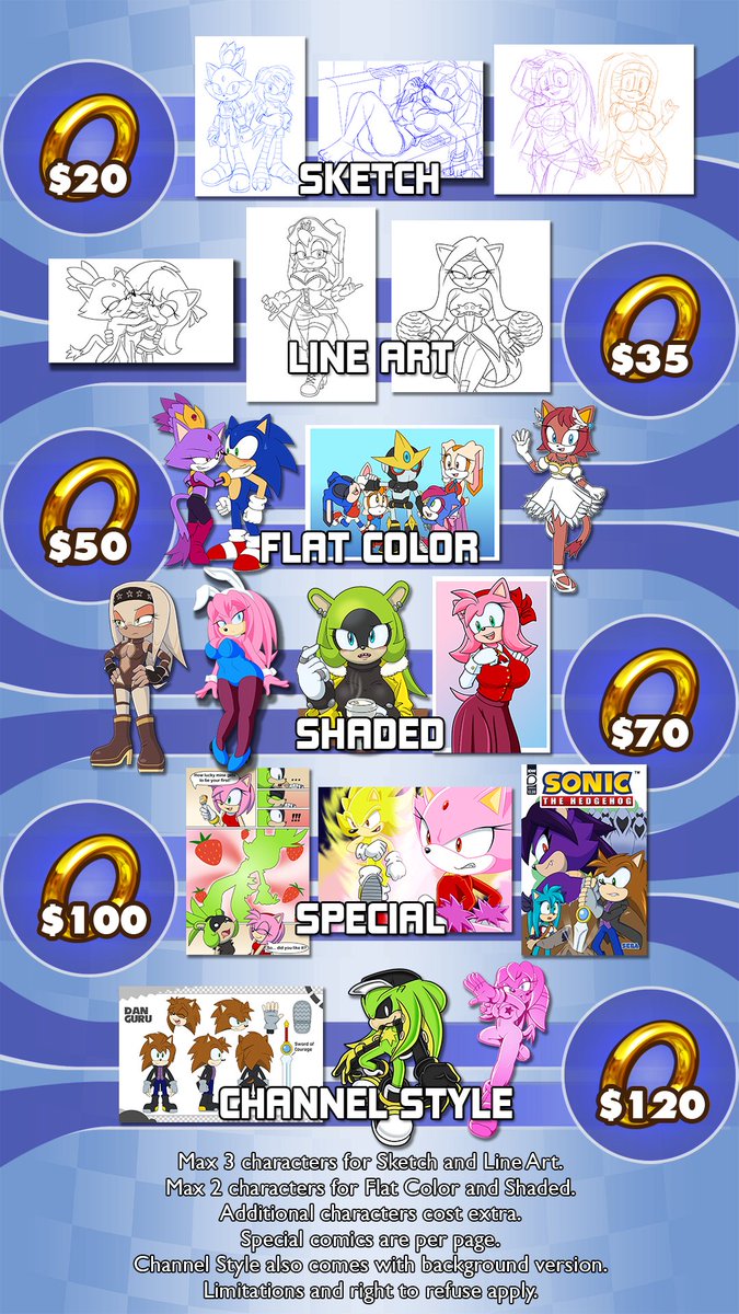 Sonicguru_Dan's tweet image. Asking for emergency commissions because I need to see a dentist. And those tooth fairies are expensive.